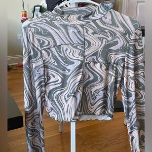 Topshop Long Sleeve Cropped Shirt